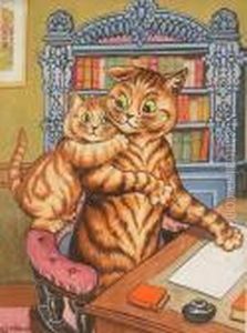 A Welcome Distraction by Louis Wain