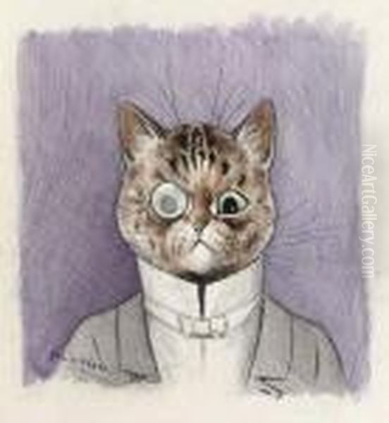 A Gentleman Cat, Monocle In Place - view 1