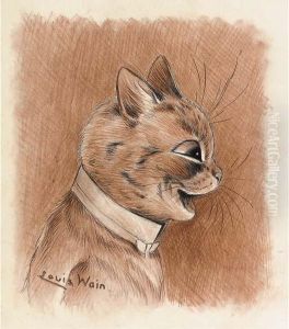 White Tie Cat by Louis Wain