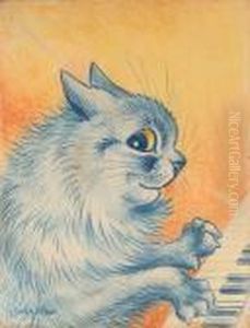 The Pianist by Louis Wain