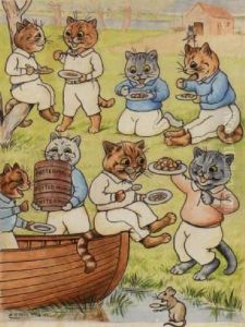 The Cats' Picnic by Louis Wain