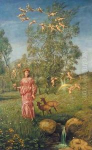 Allegory of Springtime (Fruhlingsmarchen) by Hans Thoma