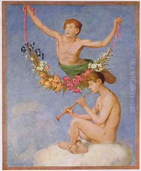 May, illustration from Festkalender published in Leipzig c.1910 - view 1
