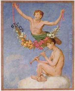 May, illustration from Festkalender published in Leipzig c.1910 by Hans Thoma