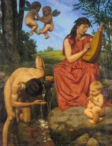 Spring (Die Quelle) by Hans Thoma