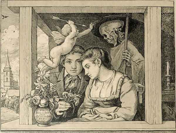 Reaper Death Love and Death, The Newly-weds 1896 - view 1