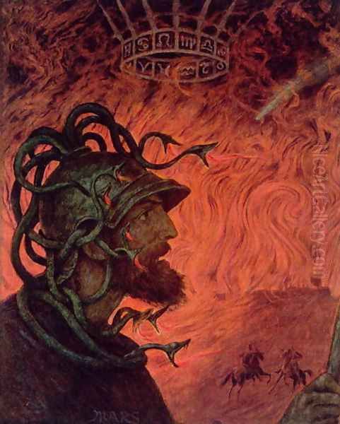 Mars, illustration from Festkalender published in Leipzig c.1910 - view 1