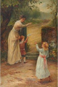 Waving Off The Troops by Ernst Walbourn