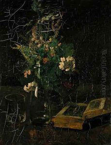 Still Life with a Bunch of Flowers and a Bible, 1872