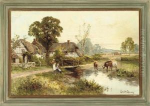 Cottages Beside A River