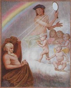 April, illustration from Festkalender published in Leipzig c.1910 by Hans Thoma