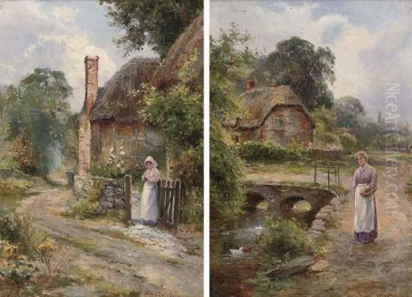 At The Cottage Gate; And Beside The Duck Pond - view 1