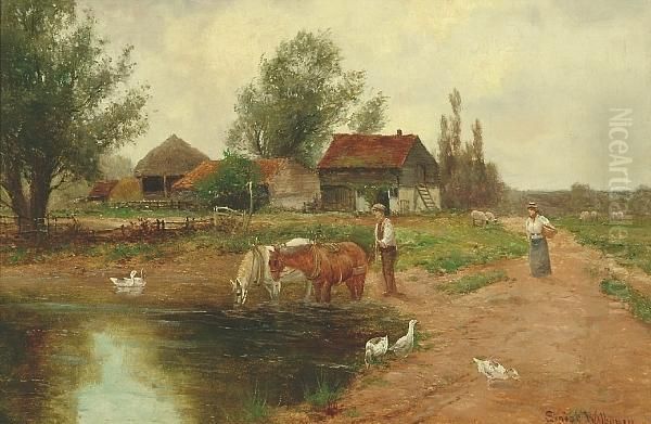 Watering The Horses - view 1