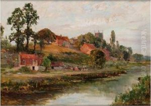 A Dorset Village by Ernst Walbourn