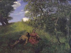 Siesta, 1889 by Hans Thoma