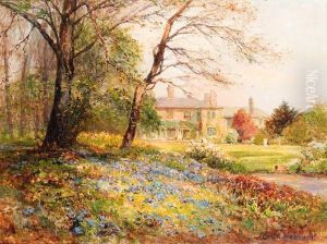 A Woodland Garden In Spring by Ernst Walbourn