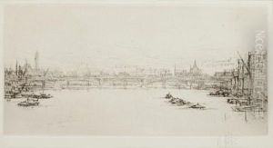 The Thames, London by William Walcot