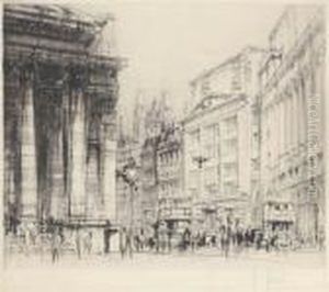 Views Of London: Portland Place by William Walcot