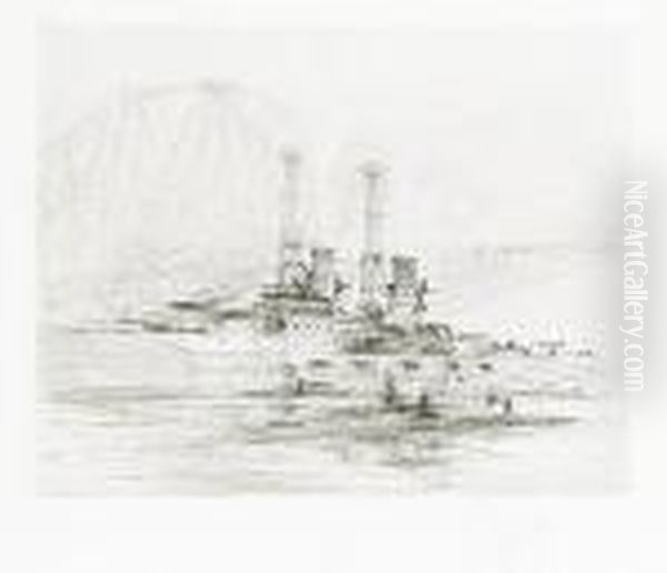 The American Ship Delaware, Lying The Firth Of Forth, Scotland - view 1
