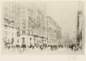 Park Avenue, New York by William Walcot