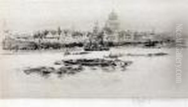 St Pauls From The Thames - view 1