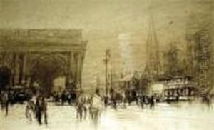 Newcastle Town Square by William Walcot