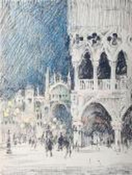 St Mark's Square And The Doge's Palace,venice by William Walcot