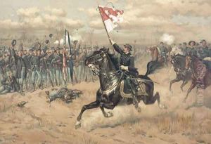 Sheridans famous ride at the Battle of Cedar Creek Virginia in 1864