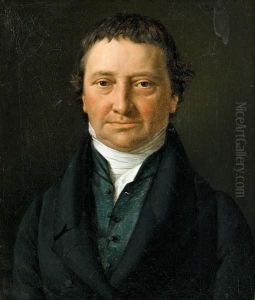 Herrenbildnis by Ferdinand Georg Waldmuller