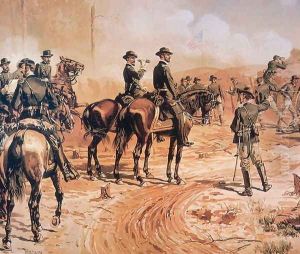 General Sherman 1820-91 at the Battle of Atlanta in 1864