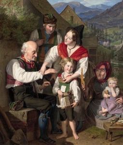 Die Fleissmedaille (the Class Prize) by Ferdinand Georg Waldmuller