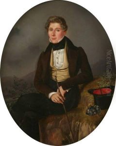 Gentleman In Yellow Waistcoat With Top Hat