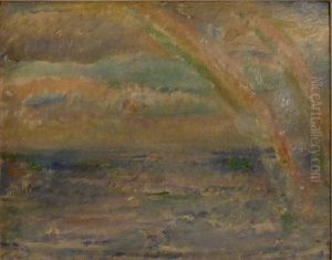 A Seascape With A Rainbow by Ethel, Dame Walker