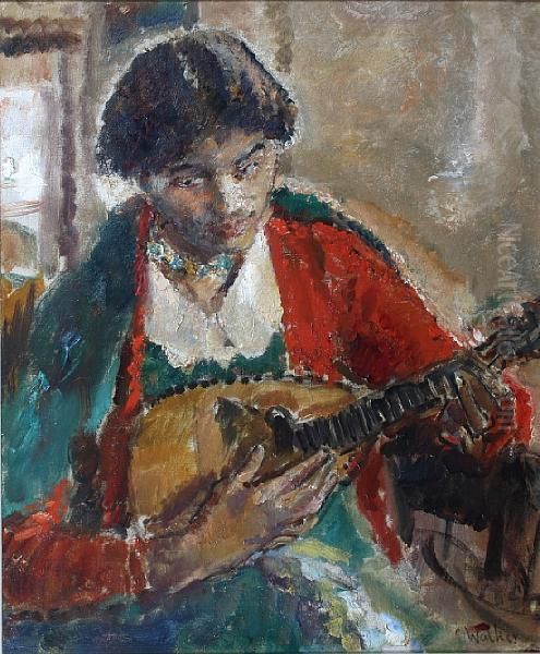 The Mandolin Player - view 1