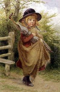 Umbrella Girl by Percy Tarrant