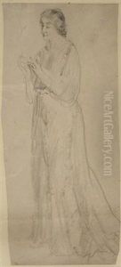 Standing Woman In A Long Dress by Ethel, Dame Walker