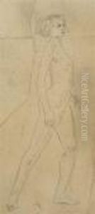 Standing Female Nude by Ethel, Dame Walker