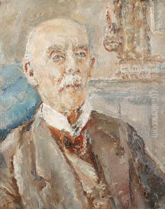 Portrait Of An Old Man With Red Tie