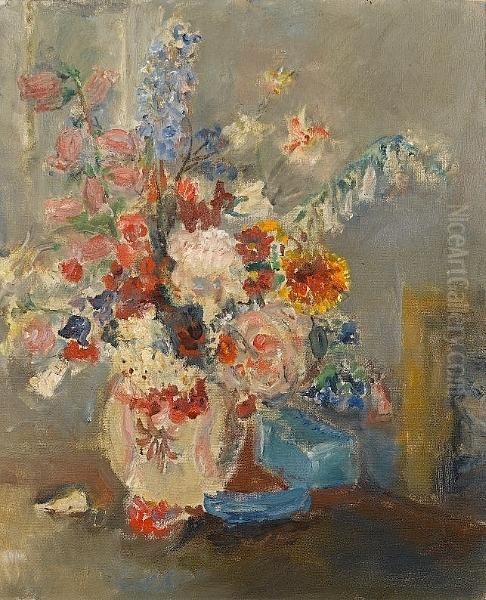 Flowers And Blue Box - view 1