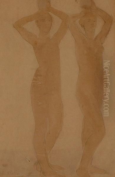 Two Standing Figures. - view 1