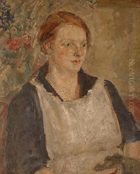 Portrait Of A Lady With A Pinafore. - view 1