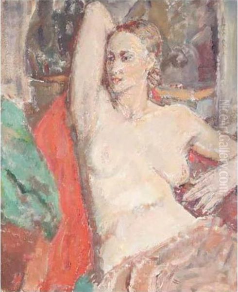 Seated Nude by Ethel, Dame Walker