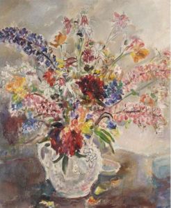 Still Life Of Flowers In A Vase Still Life Of Flowers In A Vase