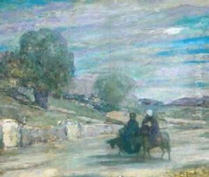 Flight into Egypt 1921 by Henry Ossawa Tanner