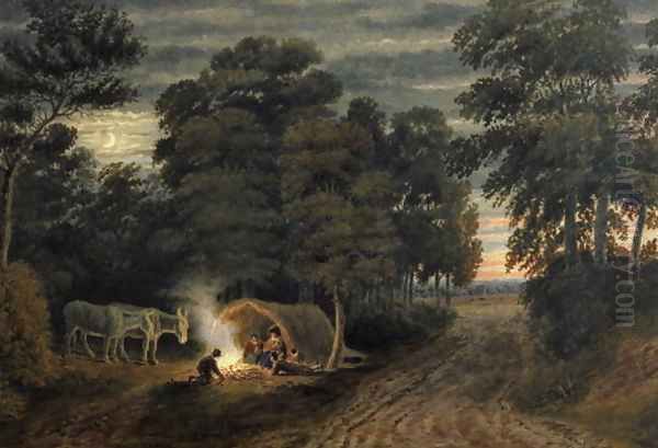 A Gypsy Camp - view 1