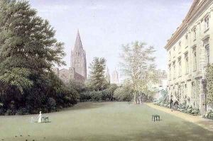 The Garden and Fellows Building of Corpus Christi College, Oxford by William Turner