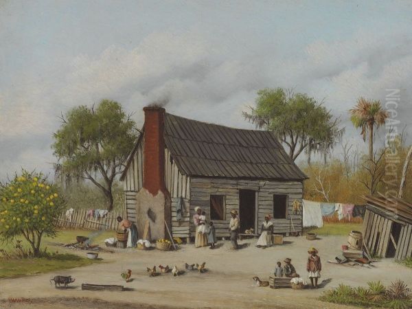 Sharecroppers Gathered In The Yard - view 1