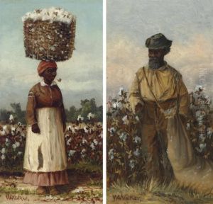 Cotton Pickers: A Pair Of Works by William Aiken Walker