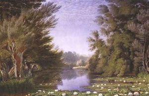 Water Lillies on the Cherwell by William Turner