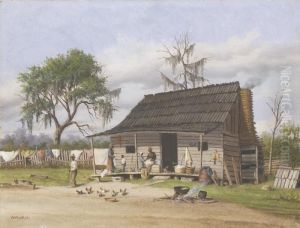 Wash Day At The Cabin by William Aiken Walker